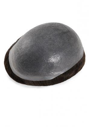 SuperSkin-MC | Protesi capelli in pelle sottile da uomo con capelli 110% densita a V senza nodi sul davanti