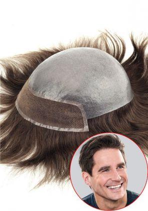 Personalizza Combo | Sistema Capillare da Uomo Personalizzato in Pelle Super Sottile con Frontale in Lace