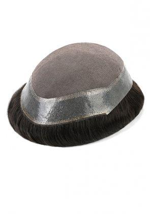 Classic | Parrucchino Uomo Stock da Uomo in Fine Mono e Perimetro in Pelle Sottile