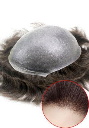 SuperSkin-V Personalizzabile | Protesi Capillare da Uomo con V-loop su Pellicola Sottile da 0,06 mm